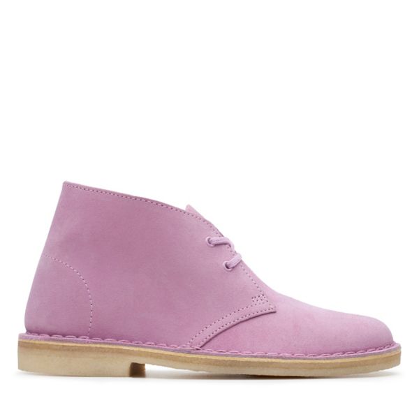 Clarks Womens Desert Boot Ankle Boots Lavender | USA-8245761